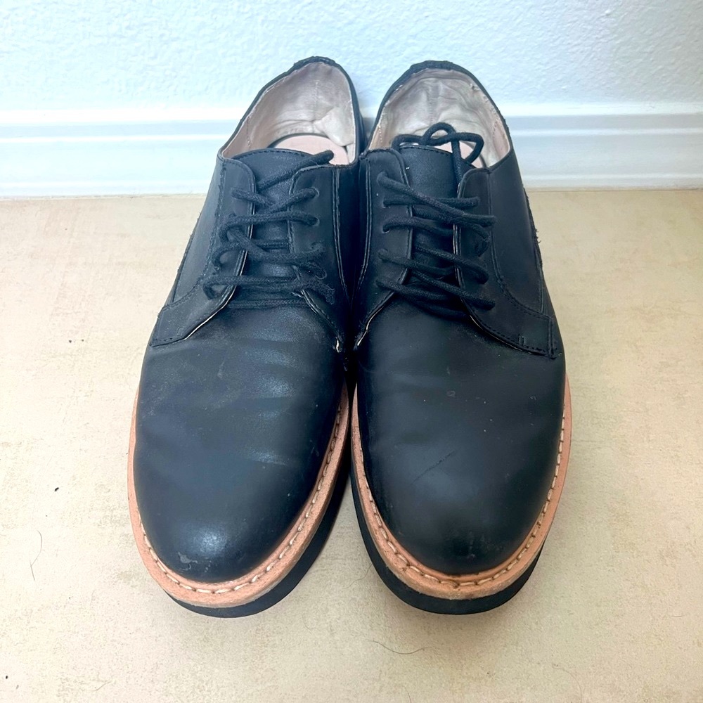 Zara Derby Platform Loafer Shoes
